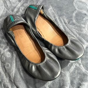 Tieks by Gavrieli Metallic Pewter Ballet Flats.